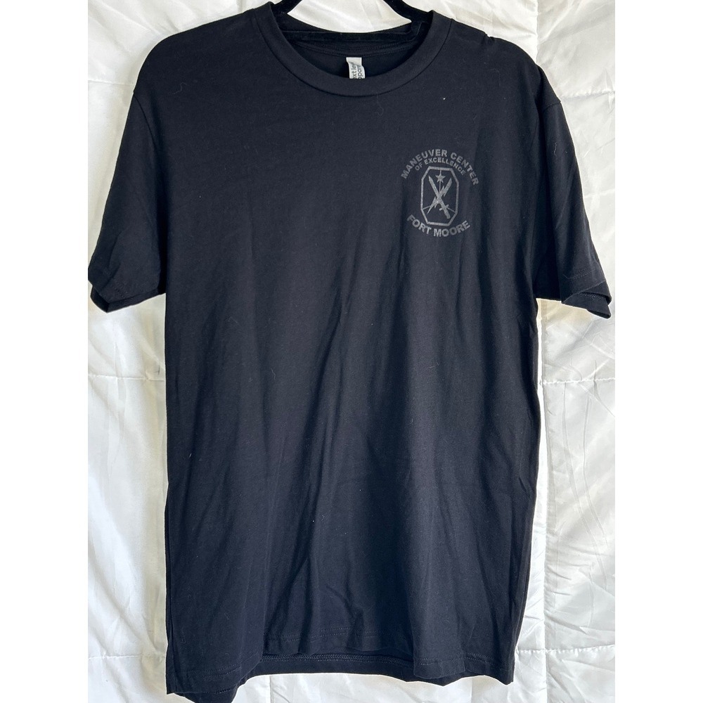 Next Level Apparel Mens Black Fort Moore Maneuver Center of Excellence T Shirt M